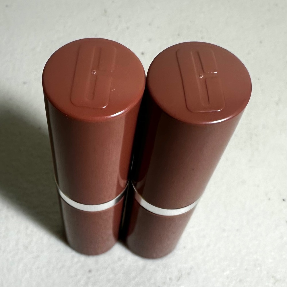 Clinique Bare Pop‎ Lipstick Set 2 Full Size Discontinued Makeup Nude Neutral HTF